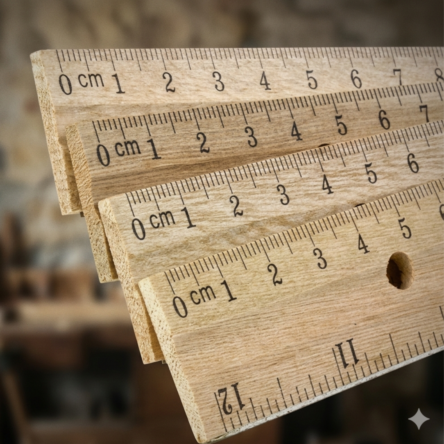 School Supply Boxes | 12" Wooden Ruler with 3-Ring Binder Holes | Available in 10 Pack, 20 Pack, 50 Pack, & 250 Pack | Durable Classroom and Office Supplies