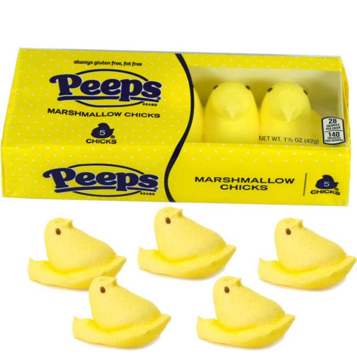 Peeps Marshmallow Chicks & Bunnies – Soft Easter Candy – Pink, Lavender, Yellow & Blue – 5, 8, 10 Count & Variety Pack