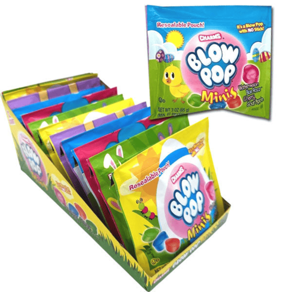 Charms Easter Blow Pop Minis 3 oz – Assorted Fruit Flavors | Available in 1, 3 & 12 Pack
