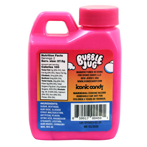 Bubble Jug 1.94 oz - Nostalgic Powdered Candy That Turns Into Chewy Bubble Gum | Available in 1, 3, 12 & 4-Pack Variety