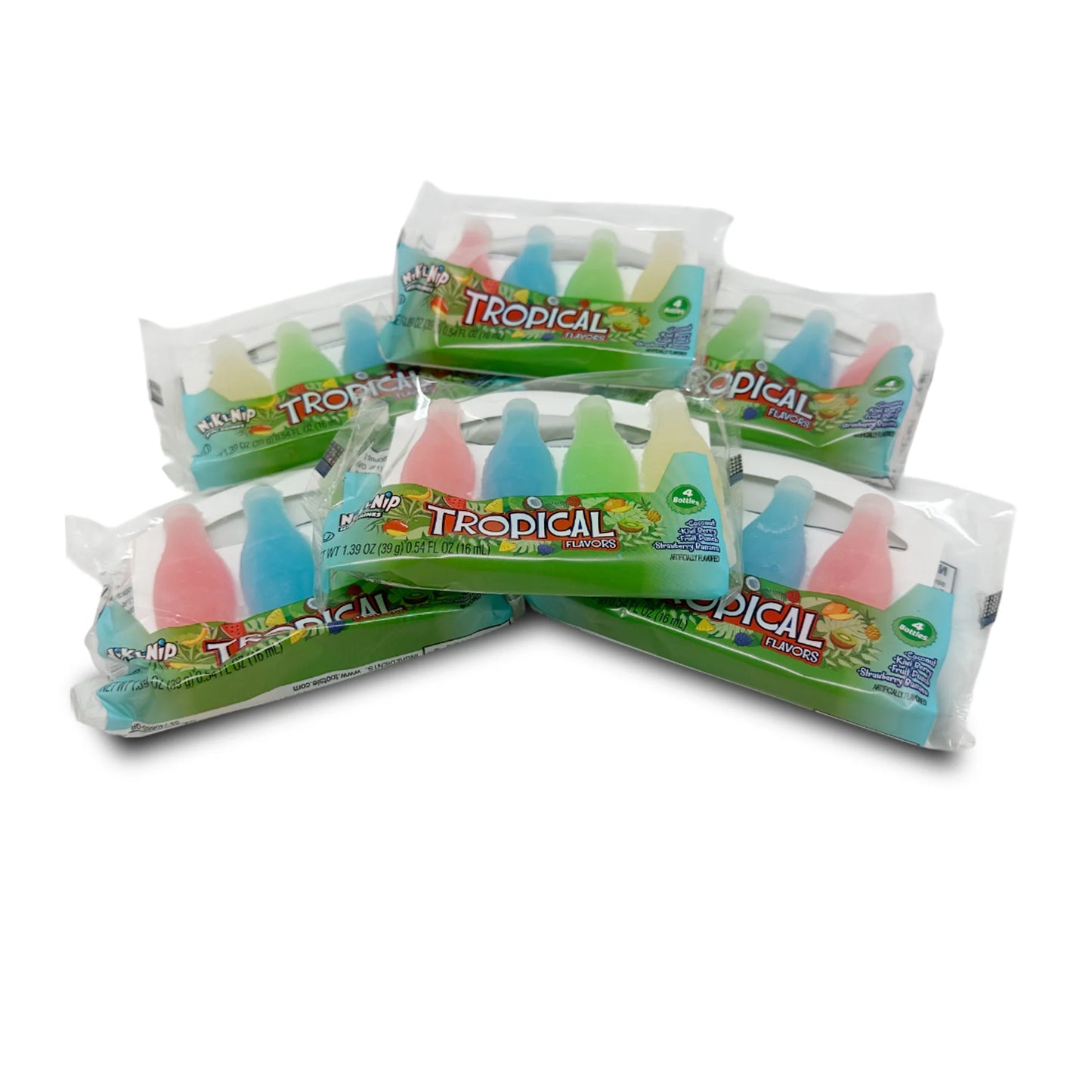 Nik-L-Nip Wax Bottles – Classic Retro Candy with 4 Fruity Flavors – Available in 1 Pack, 6 Pack, or 18 Pack