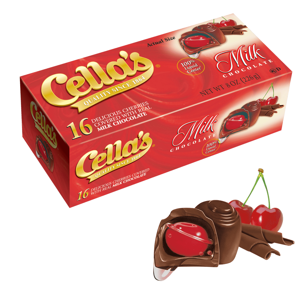 Cella’s Chocolate Covered Cherries – Dark & Milk Chocolate, 10, 16 & 22 Pieces Per Box
