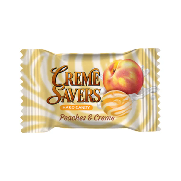 Creme Savers 6.25 oz Hard Candy – Strawberry, Orange, Chocolate-Caramel, Peaches & Raspberries | 1, 3, 12-Pack & 5 Pack Variety