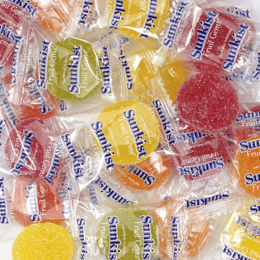 Sunkist Fruit Gems – Mixed Fruit Jelly Candy | Orange, Lemon, Pink Grapefruit, Raspberry & Lime | Bulk Candy 1, 2, 3, 5 & 10 lbs