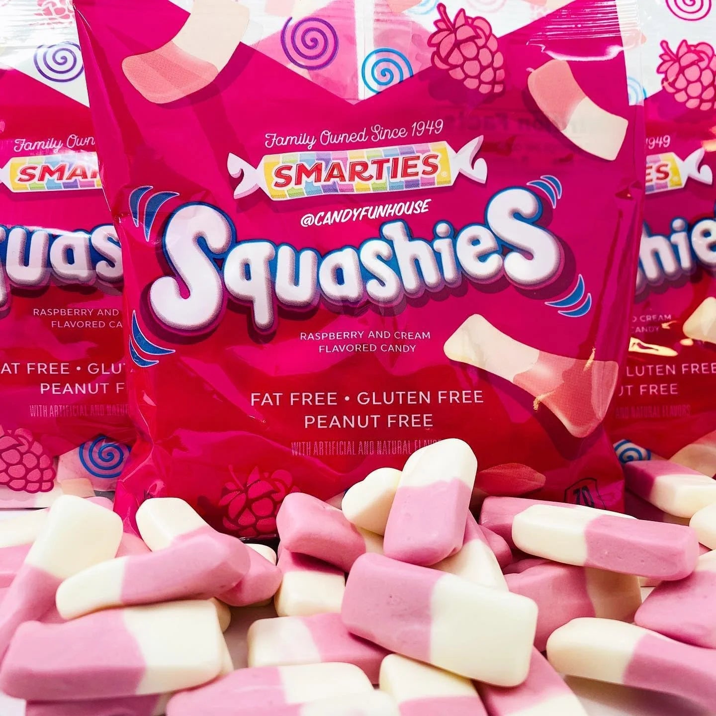 Smarties Squashies – Soft & Chewy Foam Gummies – Available in Multiple Flavors – 1 Pack or 12 Pack Case