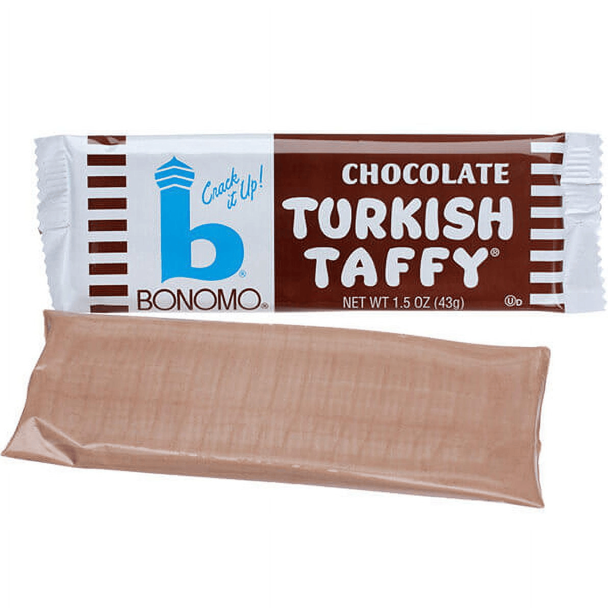 Bonomo Turkish Taffy Bars 1.5 oz – Nostalgic Chewy Candy in Vanilla, Chocolate, Strawberry & Banana, Single, Multi-Pack & 4-Pack Variety