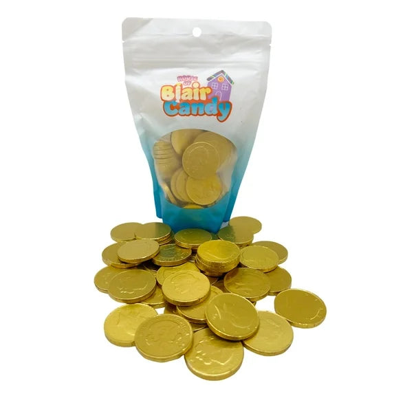 Chocolate Large Half Dollar Coins - Packaged in Sealed & Resealable Candy Bag - Classic Novelty Presidential Candy - Patriotic Chocolates