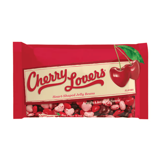 Cherry Lovers Jelly Beans 9 oz – Heart-Shaped Gourmet Candy by Jelly Belly