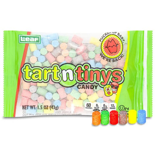 Tart N Tiny Candy 1.5 oz Bags | Sweet & Tangy Nostalgic Treats | 1, 3, 12 & 24 Pack Options