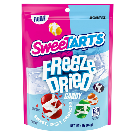SweeTARTS Freeze Dried Candy 4 oz – Crunchy Sweet & Tart Snack, 1, 3 & 12 Pack
