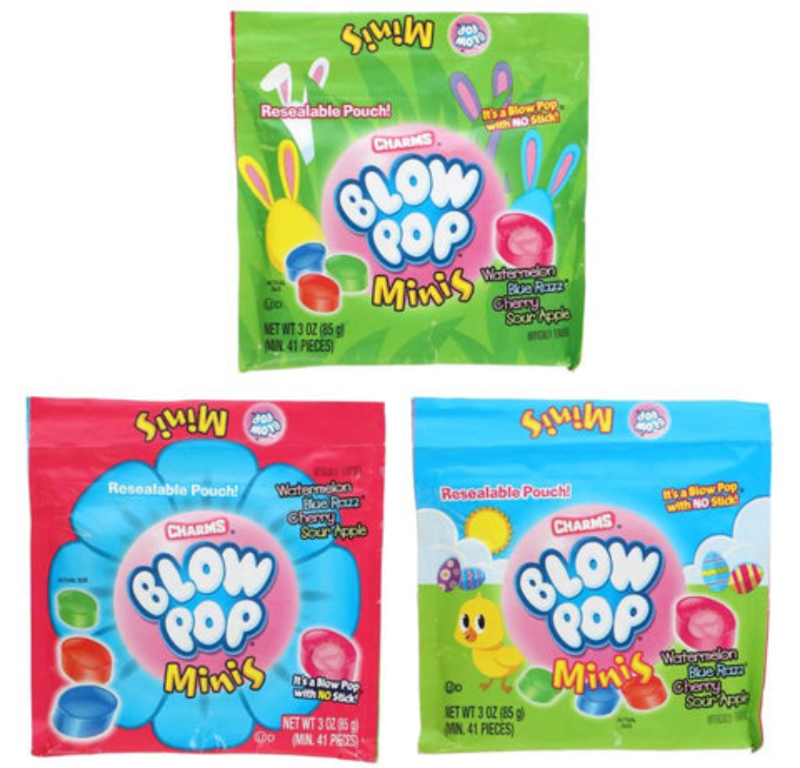 Charms Easter Blow Pop Minis 3 oz – Assorted Fruit Flavors | Available in 1, 3 & 12 Pack