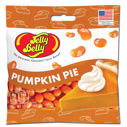 Jelly Belly Pumpkin Pie Jelly Beans (3.5 oz Bag) – Fall & Holiday Candy – Available in 1 Pack, 3 Pack, or 12 Pack