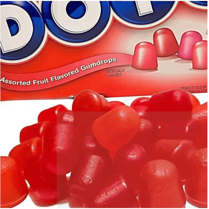 Assorted Reds DOTS Friendship Exchange 18.85 oz – Chewy Fruit Gumdrops for Valentine’s Day