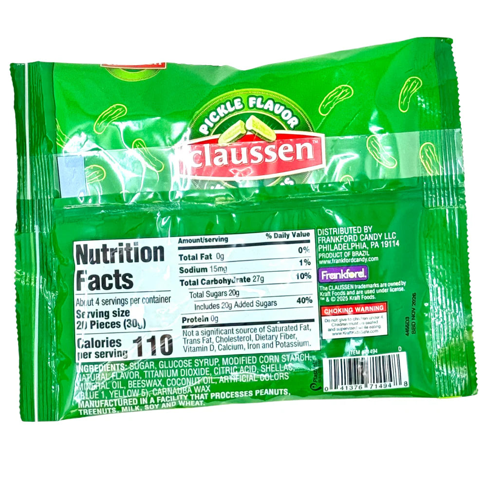 Claussen Pickle-Flavored Jelly Beans – 4oz Bag