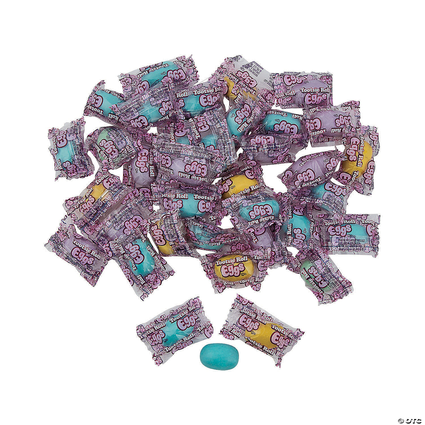 Candy Coated Tootsie Roll Eggs 7.5 oz – Individually Wrapped Easter Candy